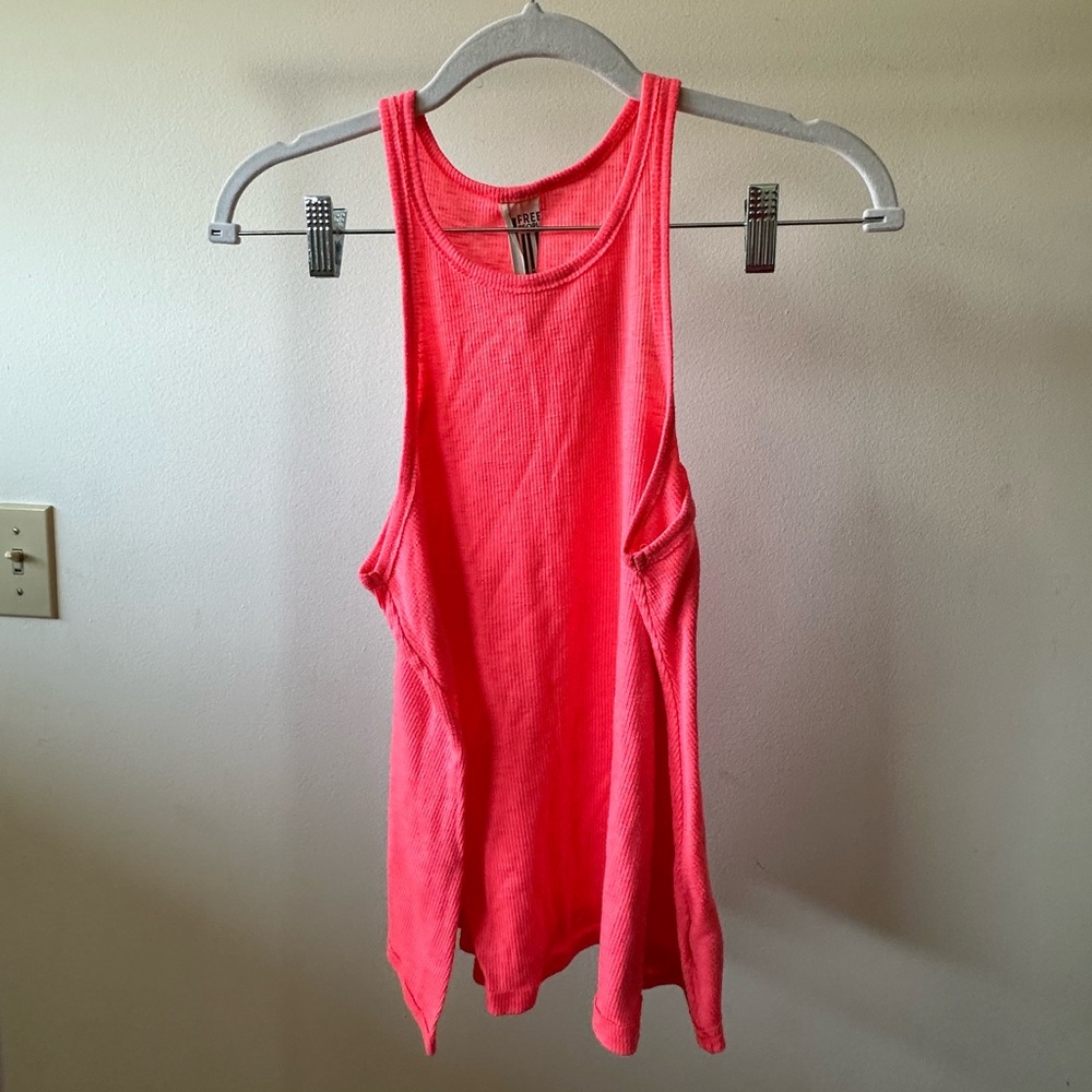 Free People Hot Pink Tank Top Size Medium - barely worn